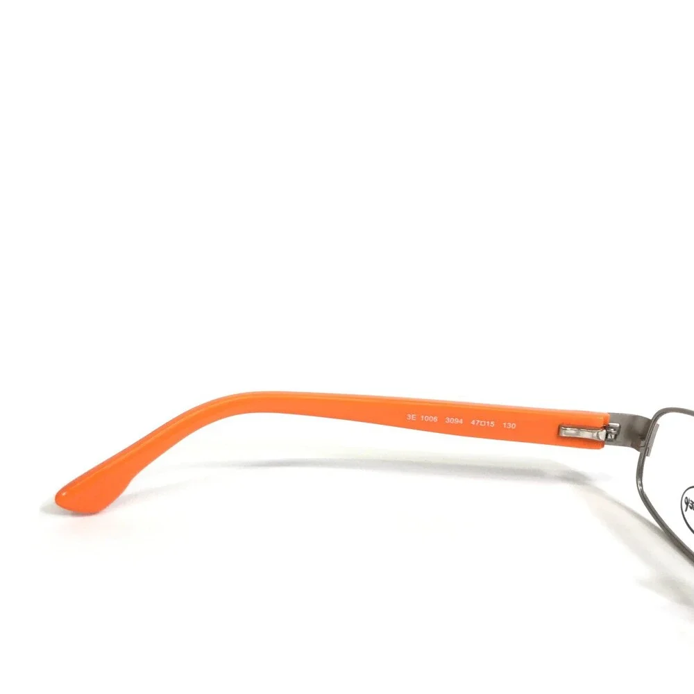 Disney Eyeglasses Frames Kids 3E 1006 3094 Black Orange Silver 47-15-130
